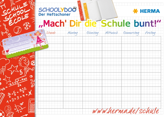Stundenplan mit rotem Rand" 

(Note: The text is already in German and does not require translation. It means "Schedule with red border" in English. If you need any adjustments or adaptations, please provide more context.)