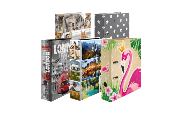 Motivordner mit verschiedenen Designs