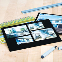 Anwendungsbeispiel für Laseretiketten auf einer Fotocollage