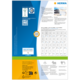 Hintergrundinformation zu HERMA-Produkten, einschließlich Softwareangebot, QR-Code und Tabellen mit Größenangaben für Etiketten.