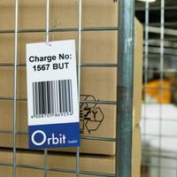 Preisschild und Warenetikett mit Barcode