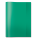 Grüner Ordner mit glatter Oberfläche, geschlossen und ohne sichtbare Inhalte.