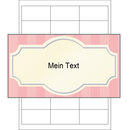 Rahmen rot gestreift