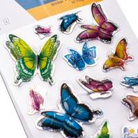 Bunte Schmetterlingsaufkleber