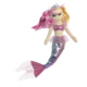 Puppe in Form einer Meerjungfrau mit pinkem Haar, glitzerndem Oberteil und schimmerndem Schwanz.