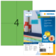 Grüne Etikettenpackung mit der Aufschrift "HERMA SPECIAL" und der Nummer 4, geeignet für Beschriftungen und Organisation.