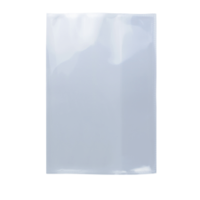 Transparente, glänzende Kunststoffhülle für Dokumente, geeignet für die Aufbewahrung von Papierformaten.