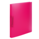 Rosa, durchsichtige Ordnerhülle mit weißem Boden, geeignet zur Aufbewahrung von Dokumenten.