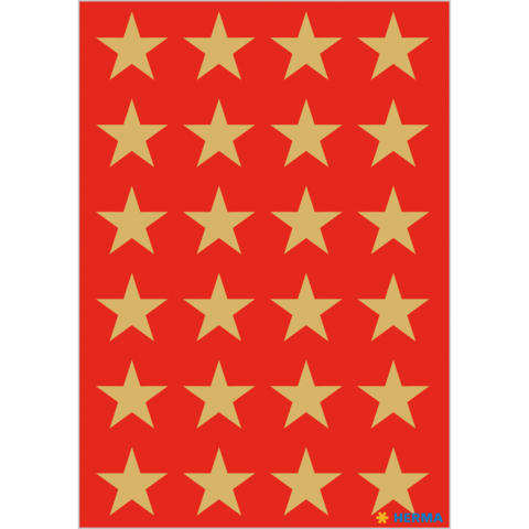 Ein roter Hintergrund mit goldenen Sternen, die in einem gleichmäßigen Muster angeordnet sind.