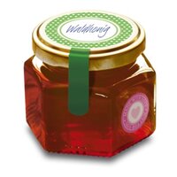 Etikett auf dem Honigglas