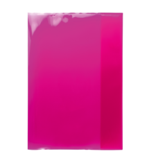 Ein glänzendes, pinkfarbenes Blatt Papier mit einem einheitlichen Farbverlauf von hell zu dunkel.