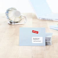 Nummernschild auf dem Briefumschlag