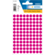 Packung mit 540 pinken Etiketten in runder Form, Durchmesser 8 mm, zur Verwendung für Beschriftungen oder Markierungen.