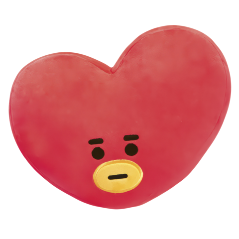Rotes Herz mit einem neutralen Gesichtsausdruck und einer gelben Schnauze in der Mitte.