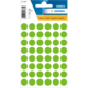 Grüne runde Etiketten auf einem Bogen, insgesamt 240 Stück, Durchmesser 13 mm, verpackt von der Marke Herma.