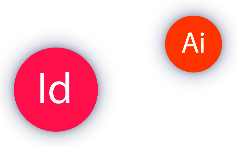 Software-Symbole für Illustrator und InDesign