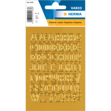 Aufkleber mit Buchstaben von A bis Z in verschiedenen Größen und Stilen, geeignet für Etikettierung und Bastelprojekte.