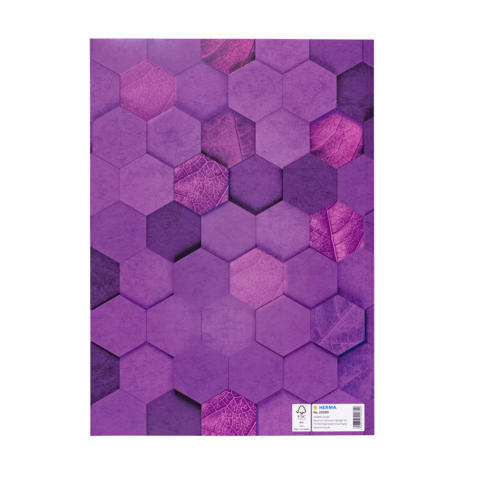 Lila hexagonale Muster auf einer Oberfläche, bestehend aus verschiedenen Schattierungen und Texturen.