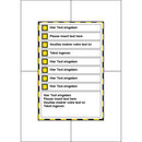 Checkliste schwarz-gelb