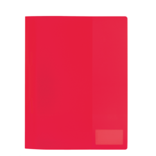 Rotes, glänzendes Heft oder Ordner ohne sichtbare Beschriftung oder Details.