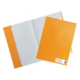 Orange Ordner mit einer weißen Innenseite und einem zusätzlichen orangefarbenen Deckblatt.
