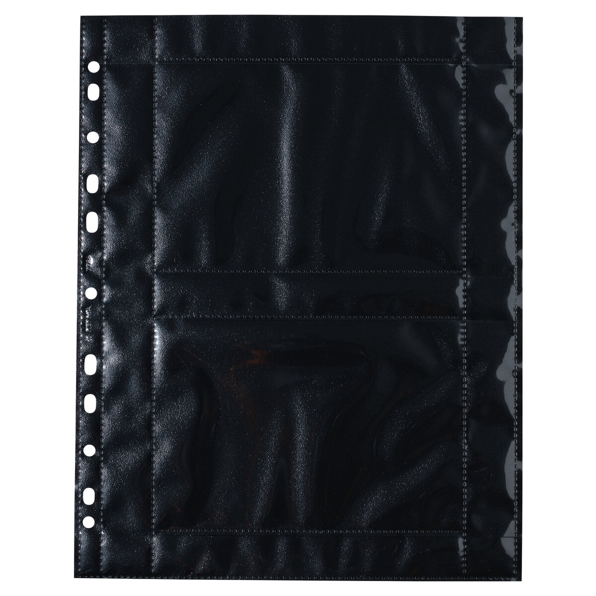 Fotophan Fotosichthüllen 10x15 cm quer schwarz 10 Hüllen