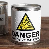 Dose mit bedrucktem Folienetikett